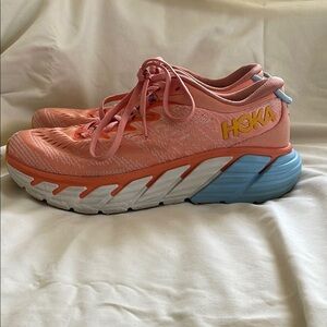 Hoka Women's gaviota 4 size 9.5 excellent condition barley worn running shoes